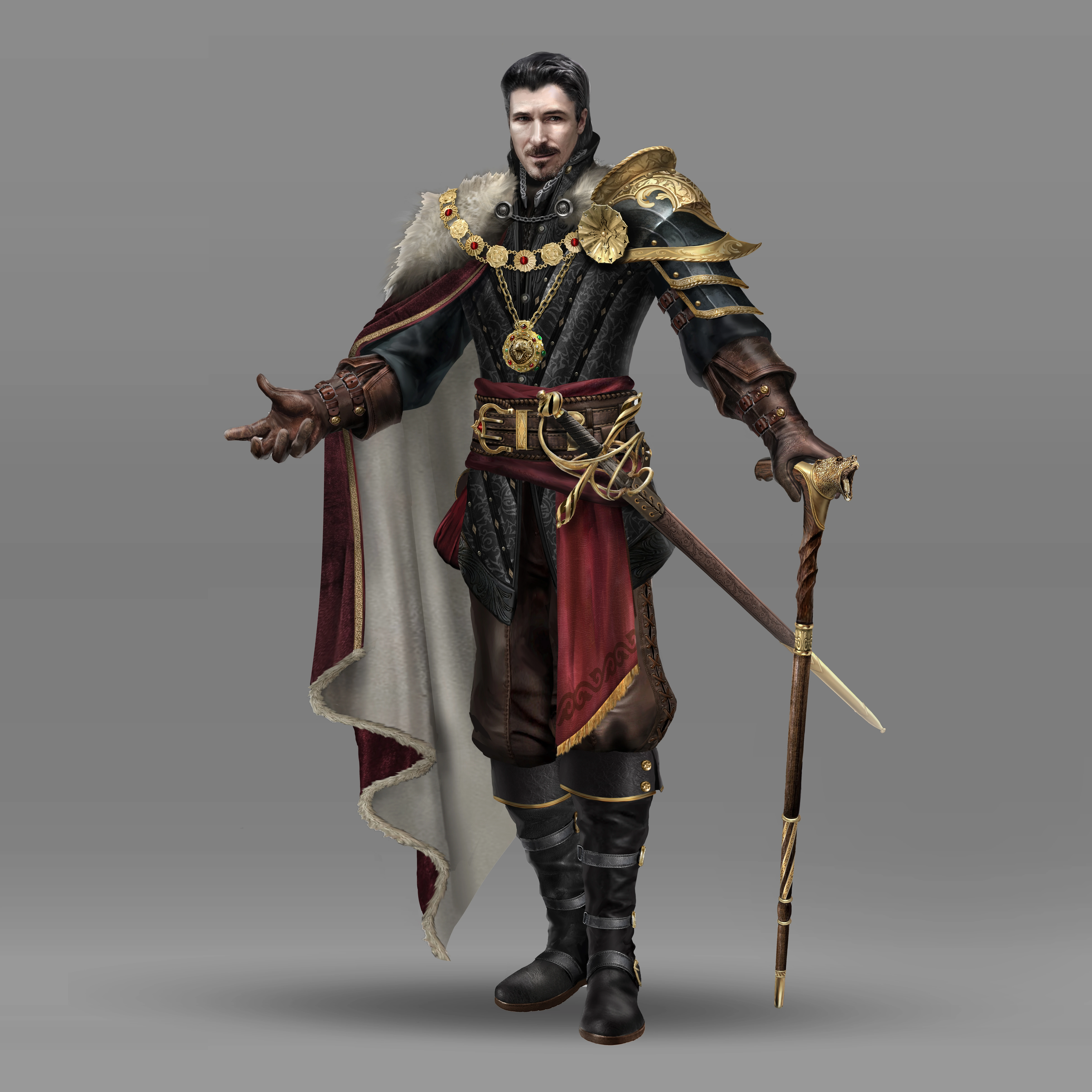 Vampire Dark Fantasy Concept Art Character Design